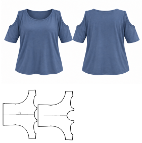 Fashion sewing patterns for LADIES T-Shirts T-Shirt 686