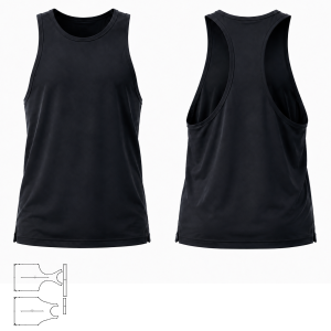 Fashion sewing patterns for MEN Sleeveless shirt
